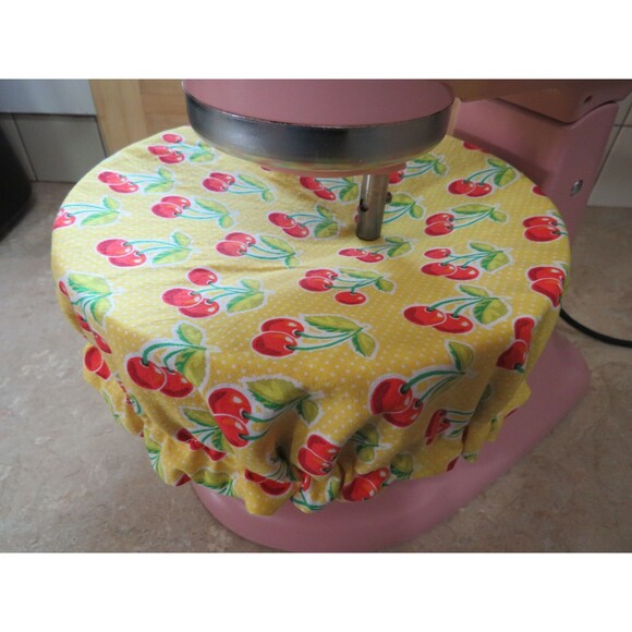 Kitchenaid Bowl Cover Reversible Cherries and Red Gingham - Picture 1 of 6